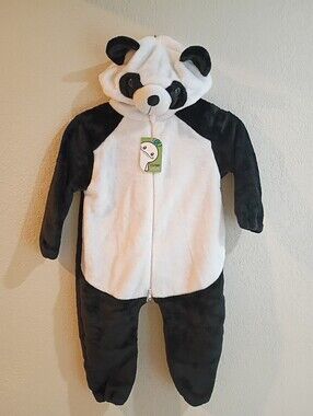 Michley Panda Kids Pajama/Costume Very Soft With Hoodie. 1pc. Read, See Photos.